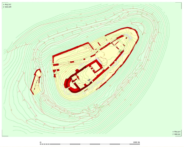 Egeberk, geodetick� zam��en� hradu